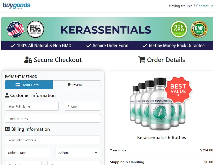 Kerassentials order